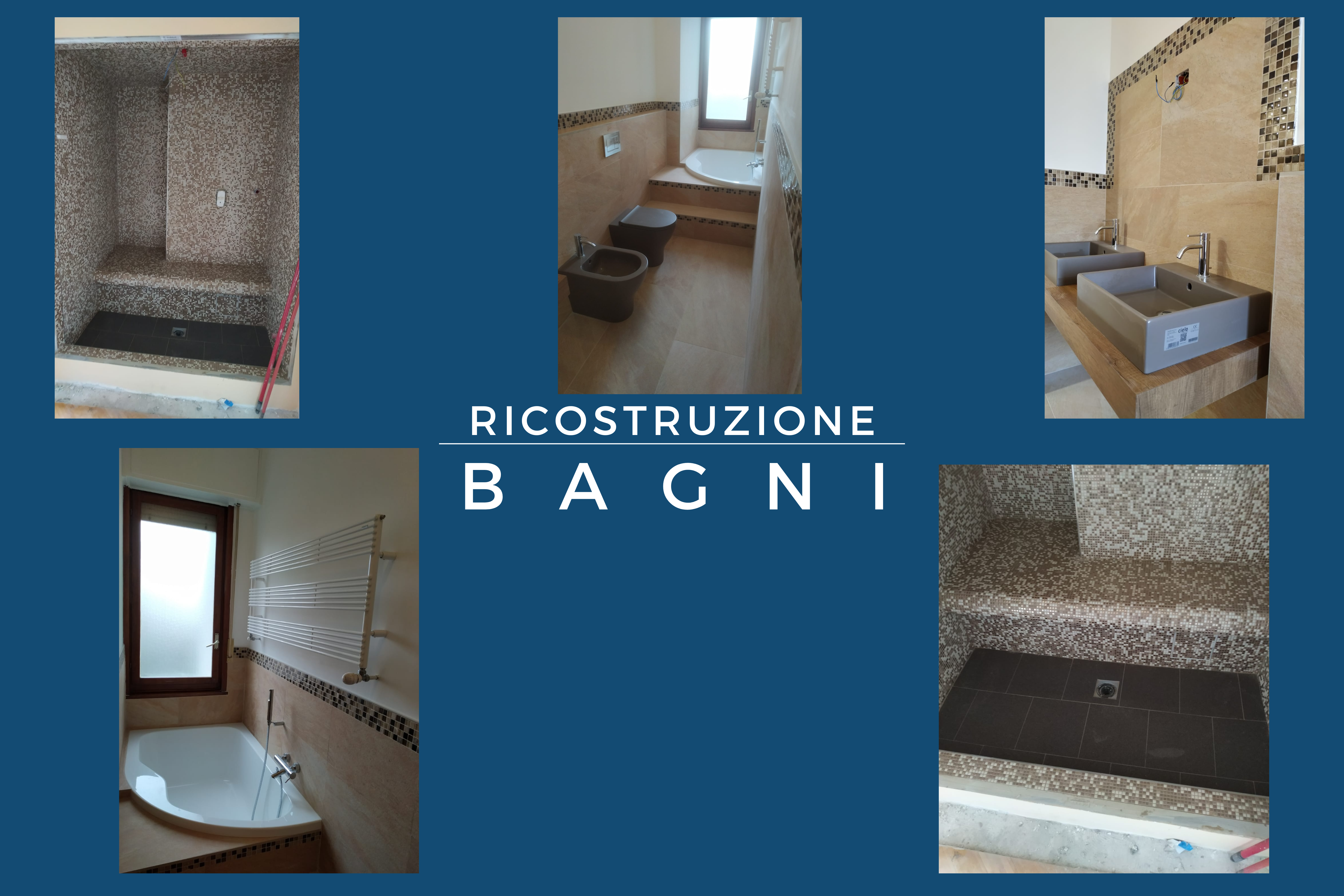 I RISULTATI DELLA NOSTRO LAVORO DI RISTRUTTURAZIONE DEI BAGNI